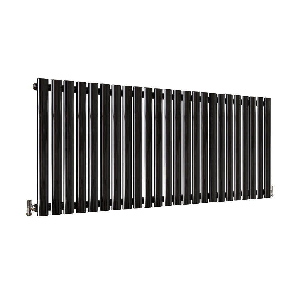 Modern Splash Oval Column Black Radiator NZ6-24-1K