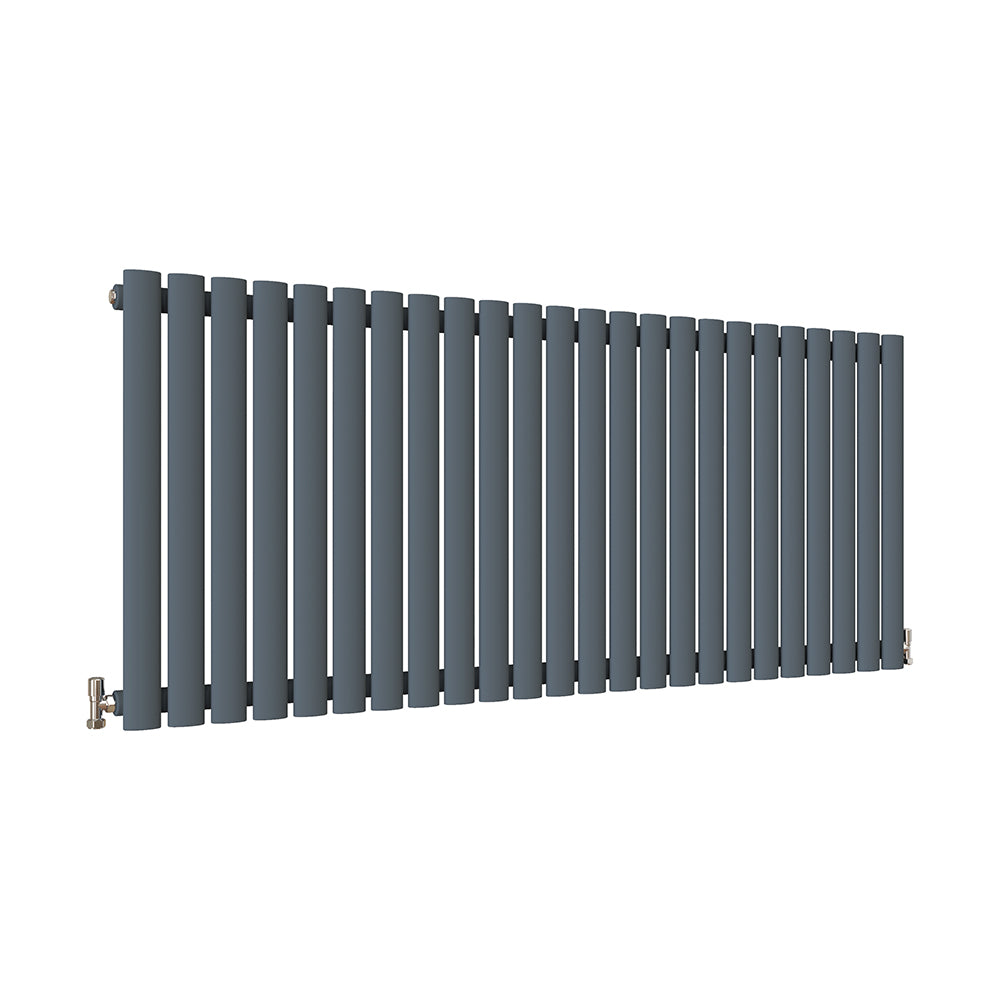 Modern Splash Oval Column Anthracite Radiator NZ6-24-1N