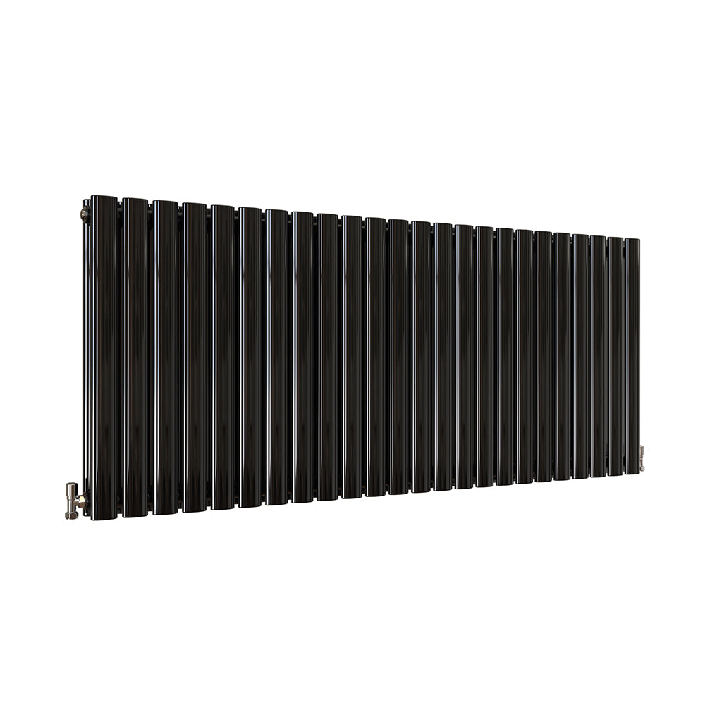 Modern Splash Oval Column Black Radiator NZ6-24-2K