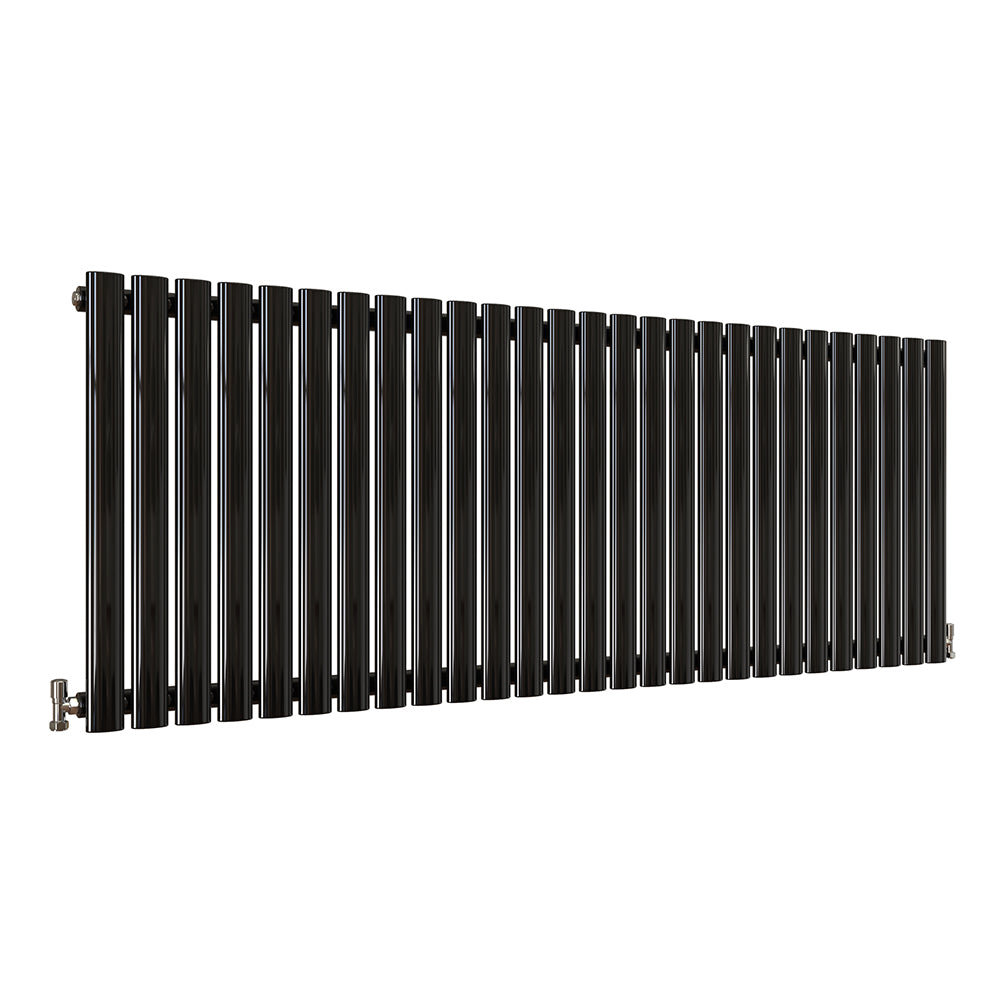 Modern Splash Oval Column Black Radiator NZ6-27-1K