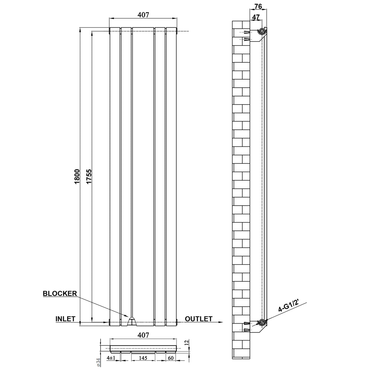 Modern-splash-flat-panel-mirror-radiator-dimensions-FPM18-4-1