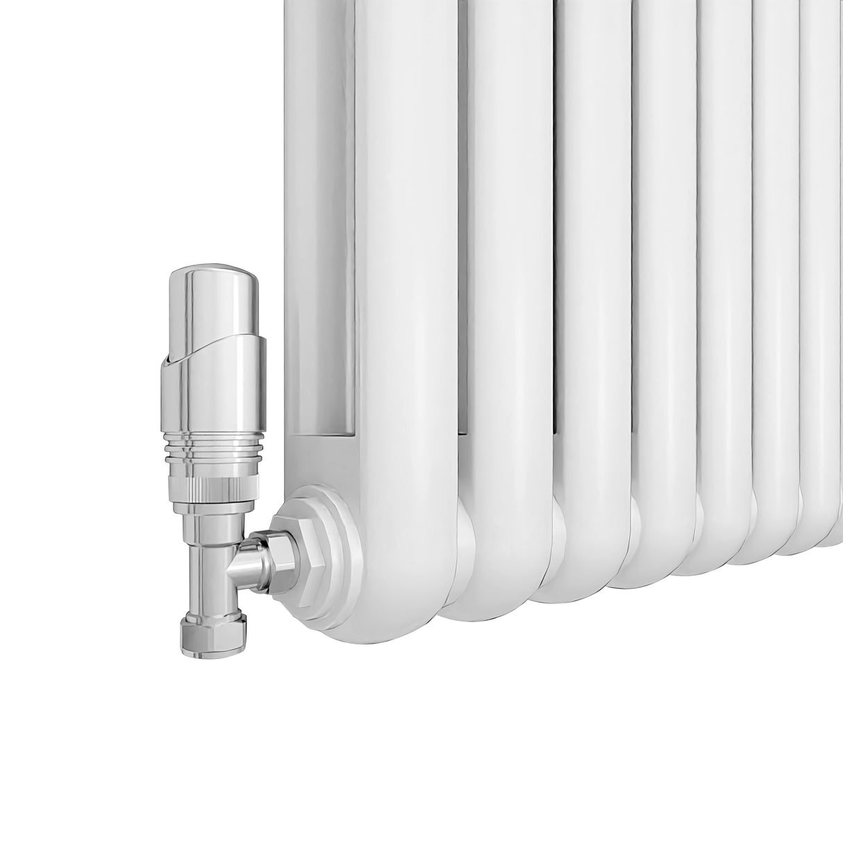 Modern Splash White Vertical Cast Iron Round Tube Radiator 1800x504mm Double