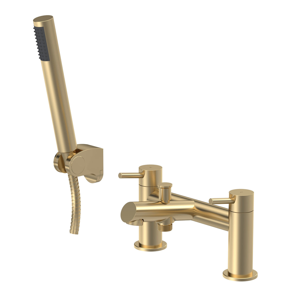 Modern Splash choice Navala Brushed Brass Bath Shower Mixer