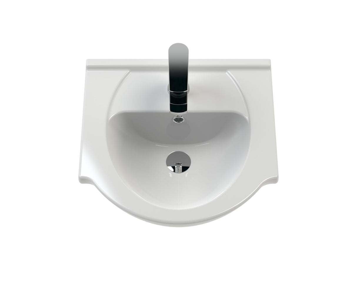 Modern Splash Mayford Round 1 Tap Hole 450mm Ceramic Basin