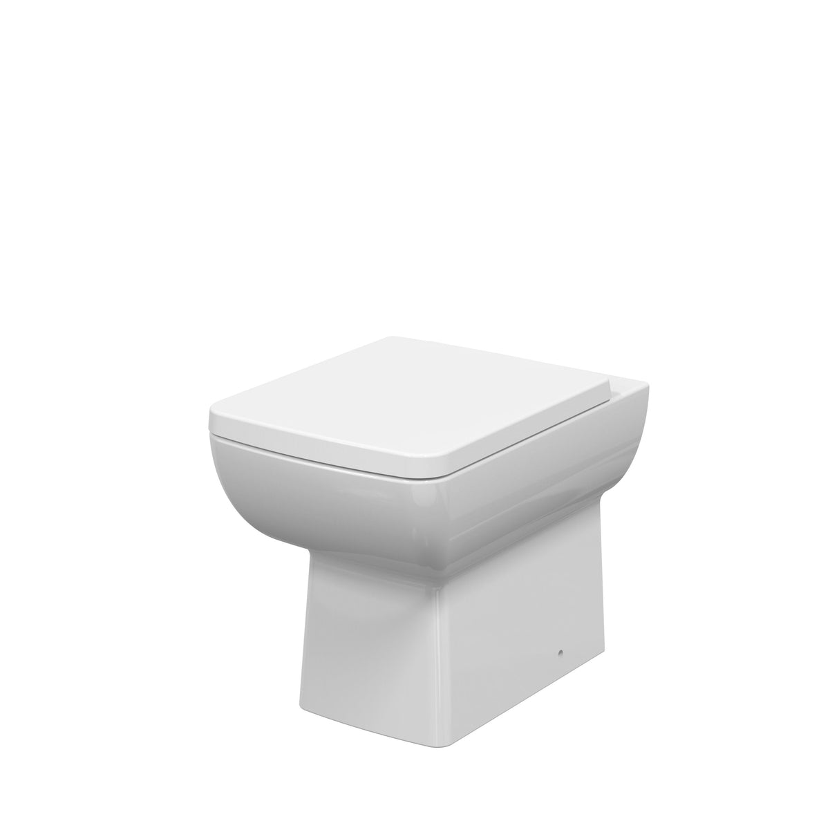 Modern Splash Cleo Square Rimless Back to Wall Toilet Pan