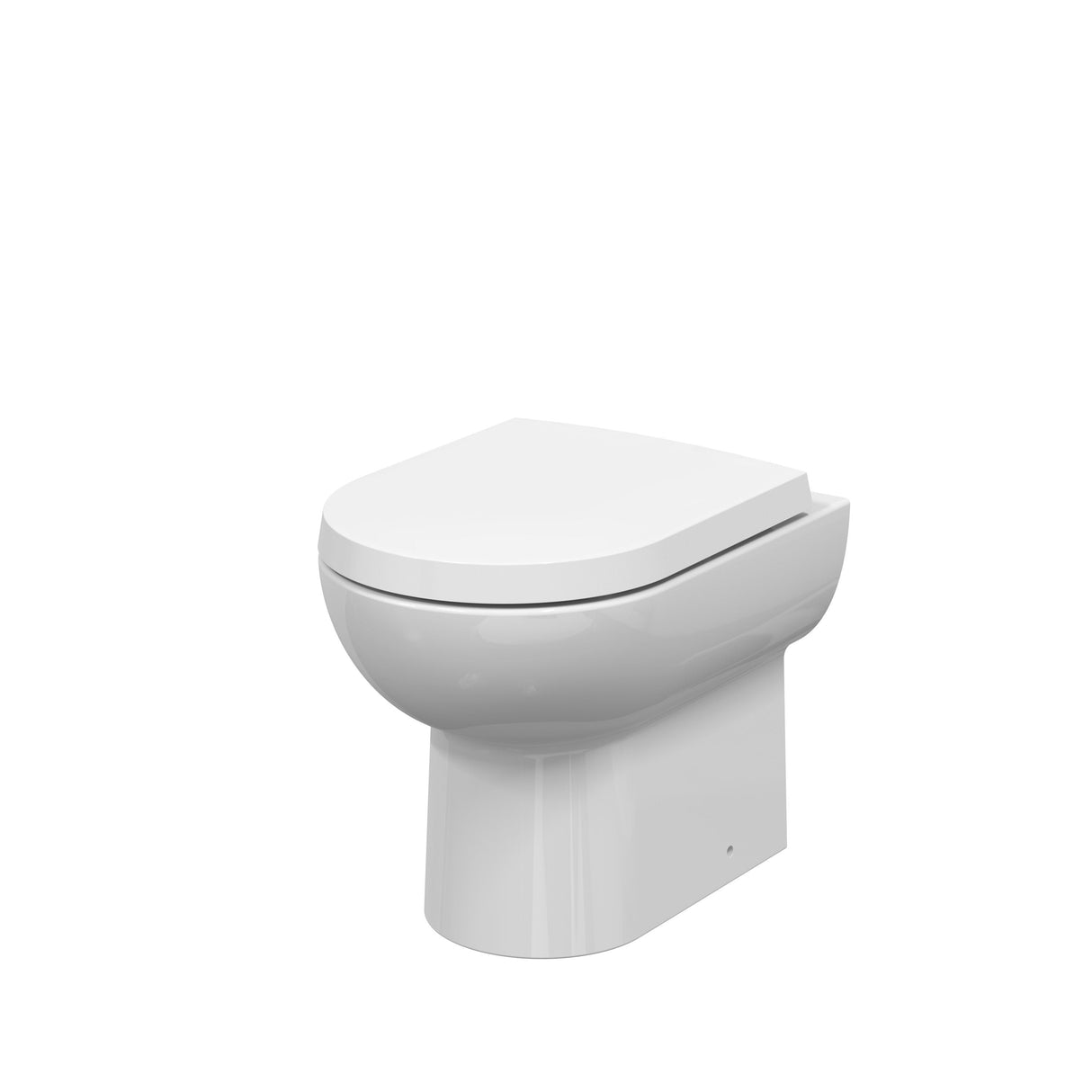 Modern Splash Isla Round Rimless Back to Wall Toilet Pan