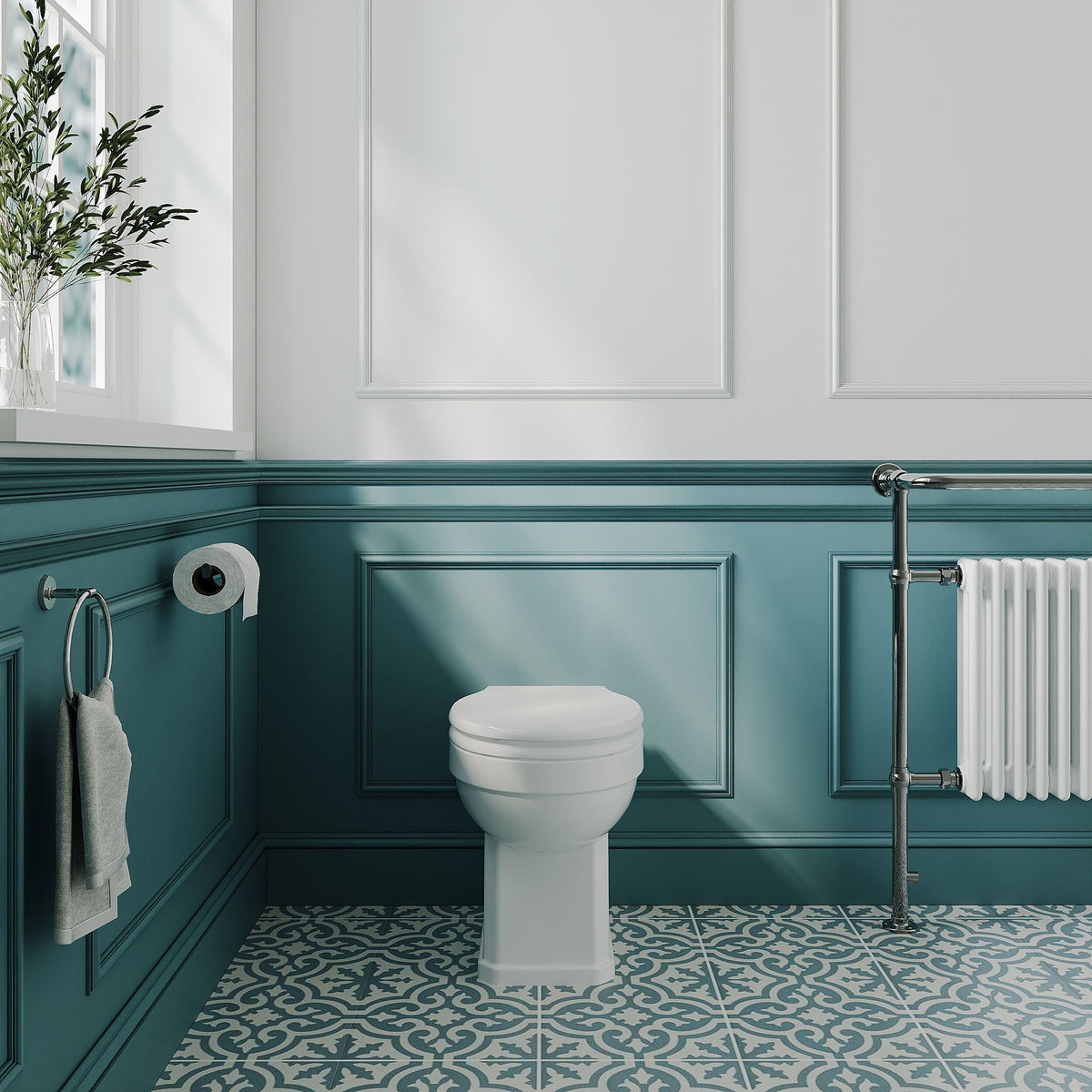 Modern Splash Richmond Traditional Back to Wall Toilet Pan