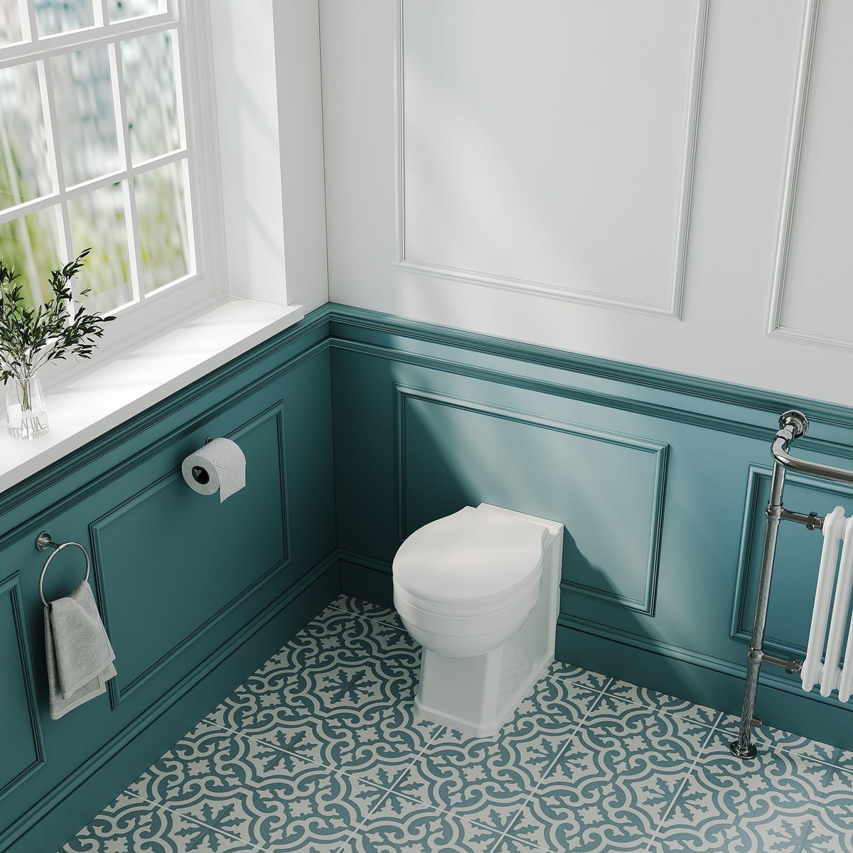 Modern Splash Richmond Traditional Back to Wall Toilet Pan
