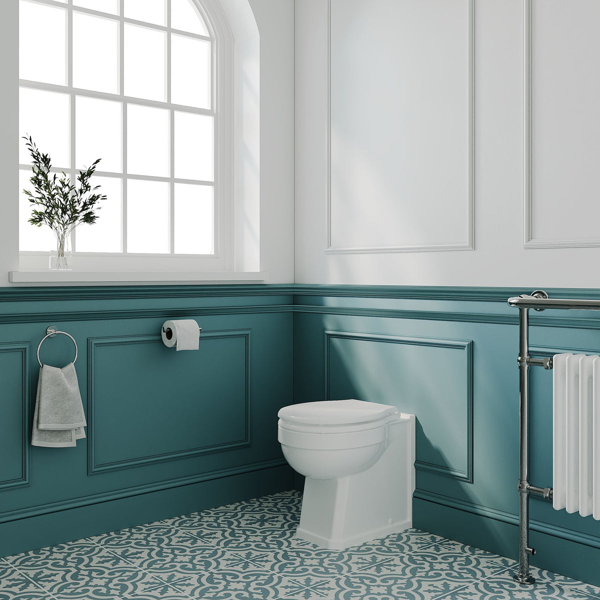 Modern Splash Richmond Traditional Back to Wall Toilet Pan