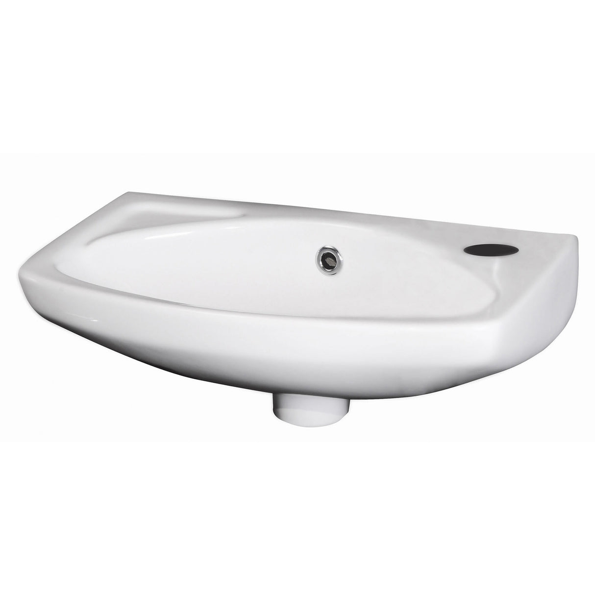 Modern Splash 1 Tap Hole 450mm Wall Hung Ceramic Basin