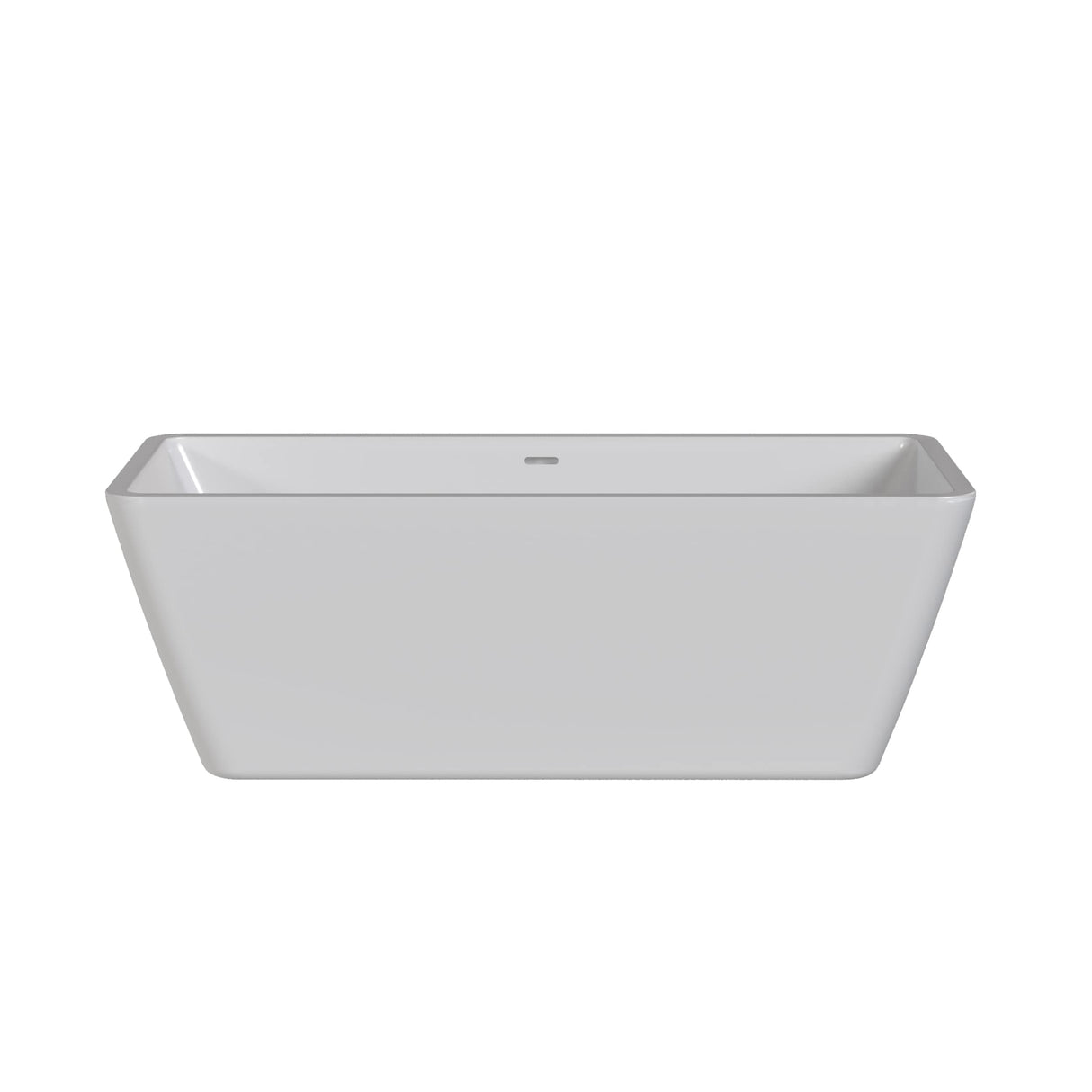 Modern Splash Endeavor 1615mm Square Back To Wall Bath With Legs And Chrome Waste