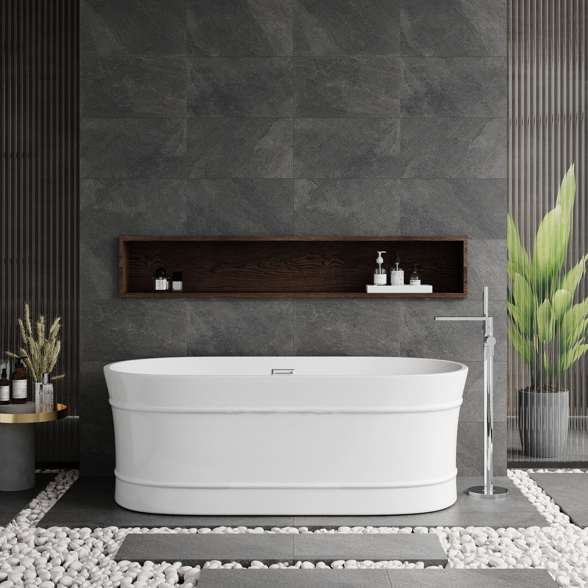 Modern Splash Equinox 1600mm Freestanding Bath With Legs And Waste