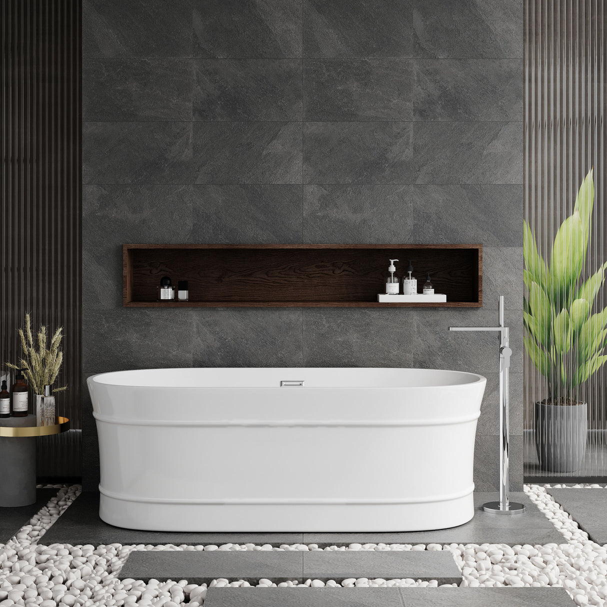 Modern Splash Equinox 1700mm Freestanding Bath With Legs And Waste