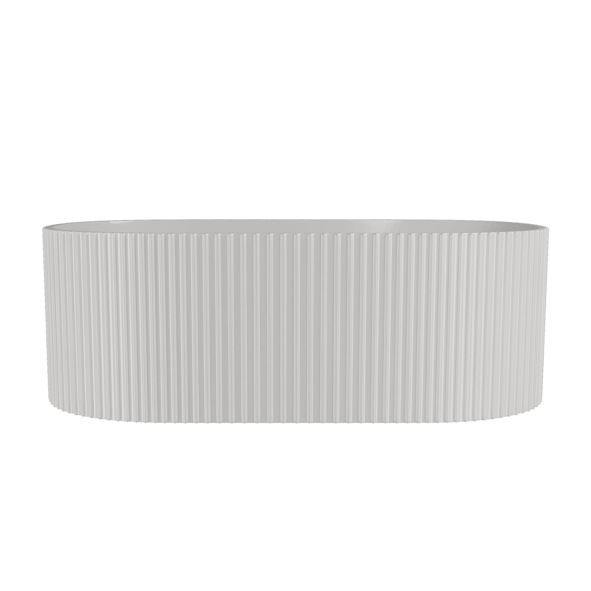 Modern Splash Fluted 1700mm Freestanding Bath With Legs And Waste