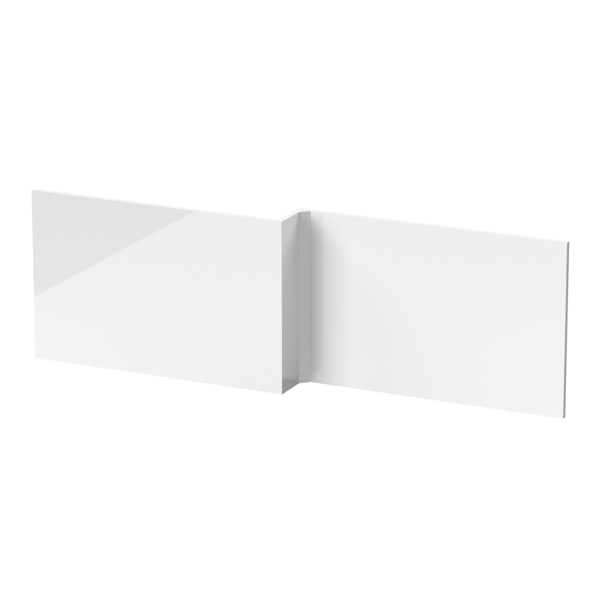 Modern Splash 1700mm L-Shaped MDF Gloss Shower Bath Front Panel