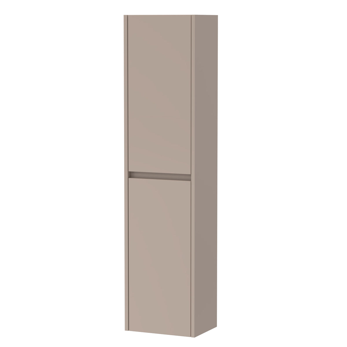 Modern Splash 350mm Almond Beige Wall Hung Tall Cabinet