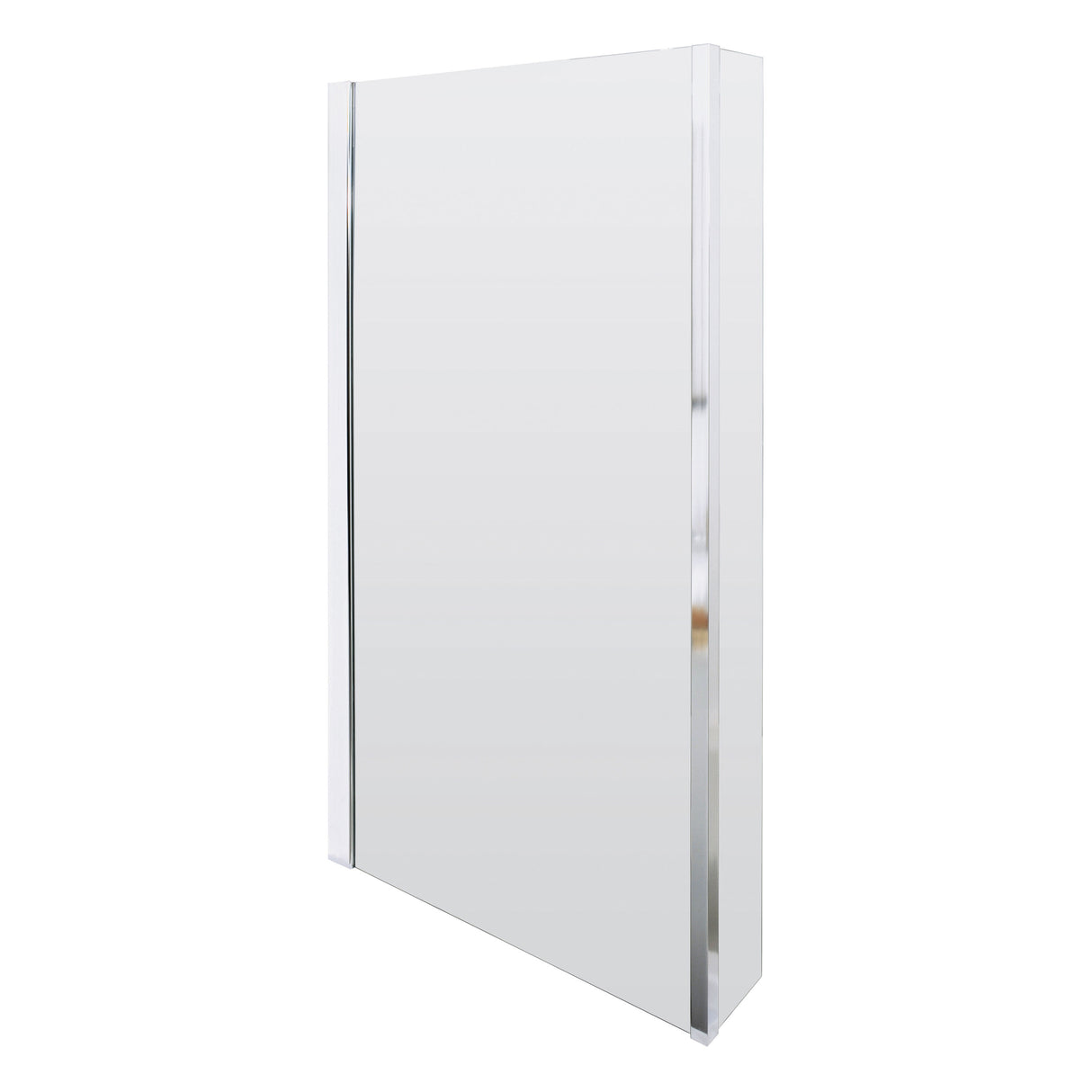 Modern Splash 800mm Chrome L-Shaped Bath Screen