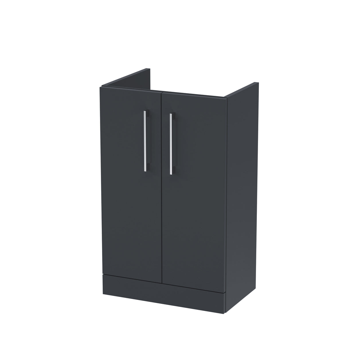 Modern Splash Arno 500mm Soft Black 2 Door Floor Standing Vanity Unit