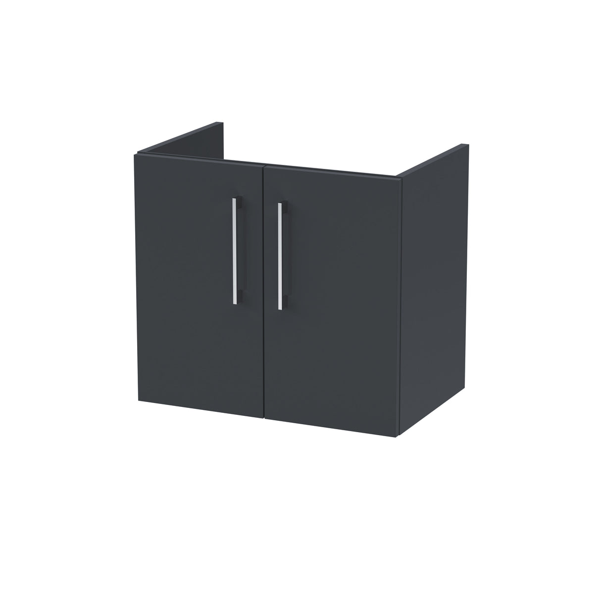Modern Splash Arno 600mm Soft Black 2 Door Wall Hung Vanity Unit