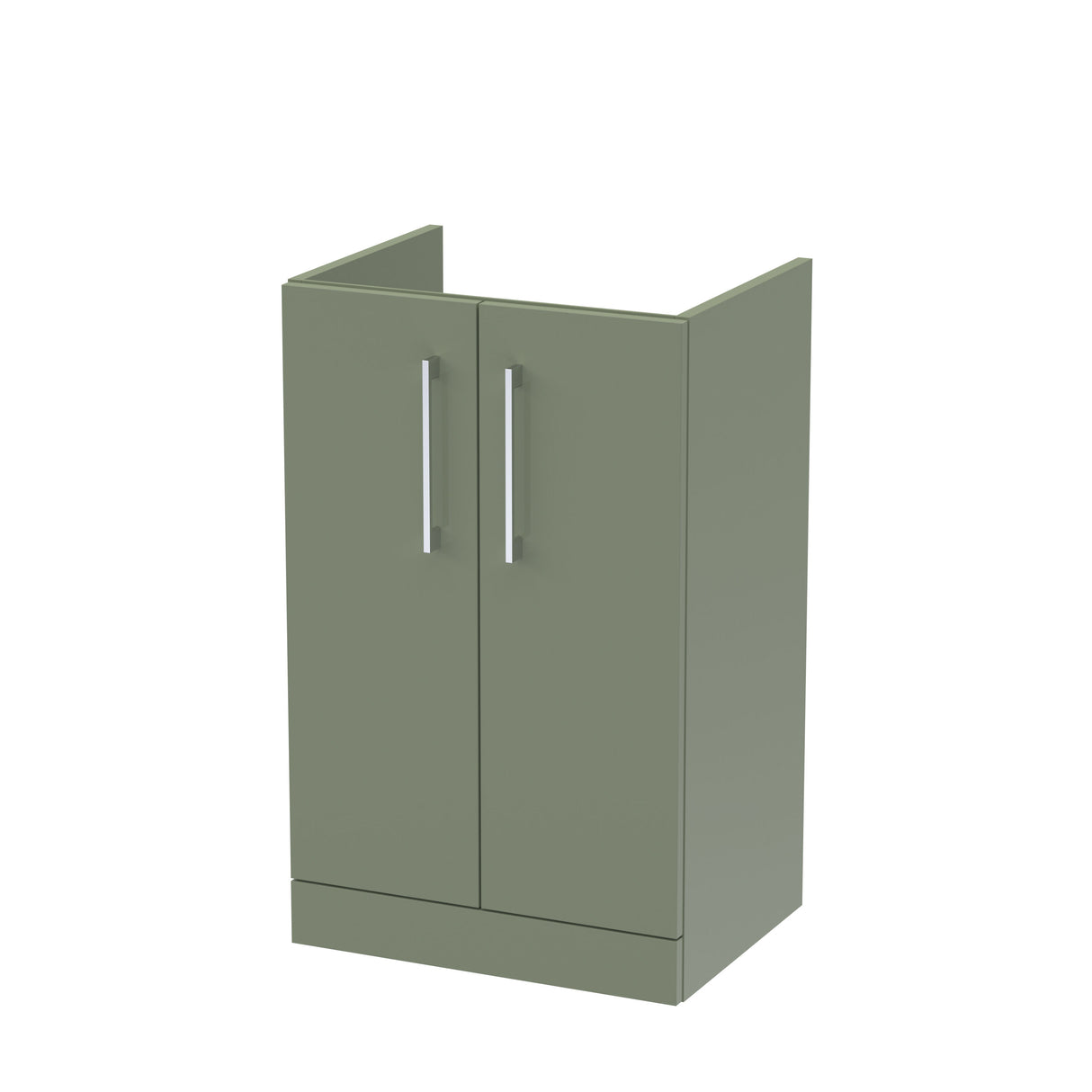 Modern Splash Arno 500mm Satin Green 2 Door Floor Standing Vanity Unit