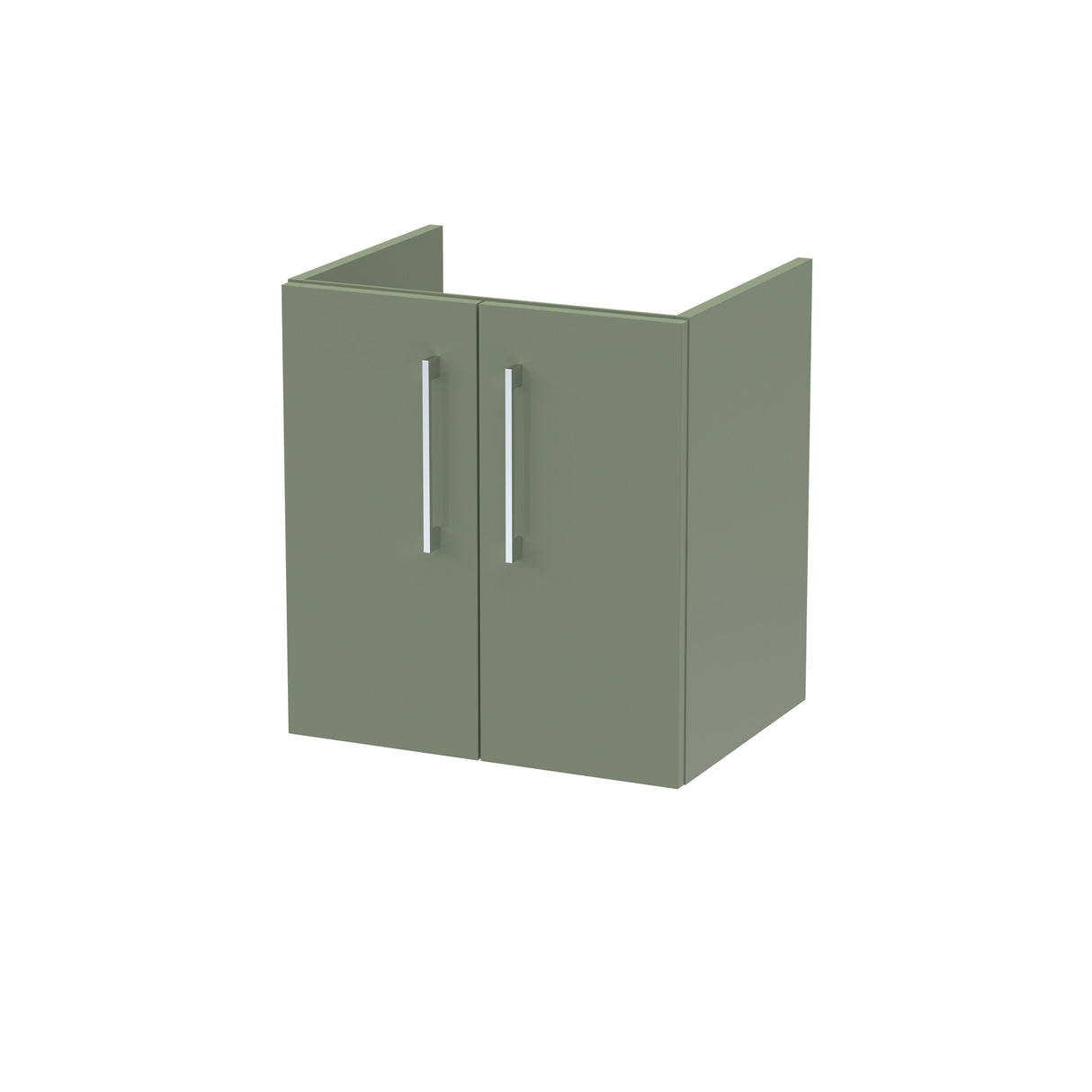 Modern Splash Arno 500mm Satin Green 2 Door Wall Hung Vanity Unit