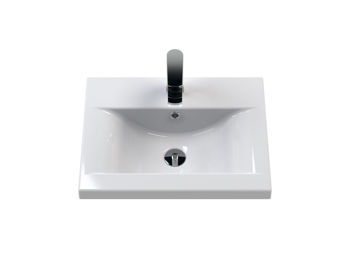 1 Tap Hole 500mm Mid-Edge Ceramic Basin