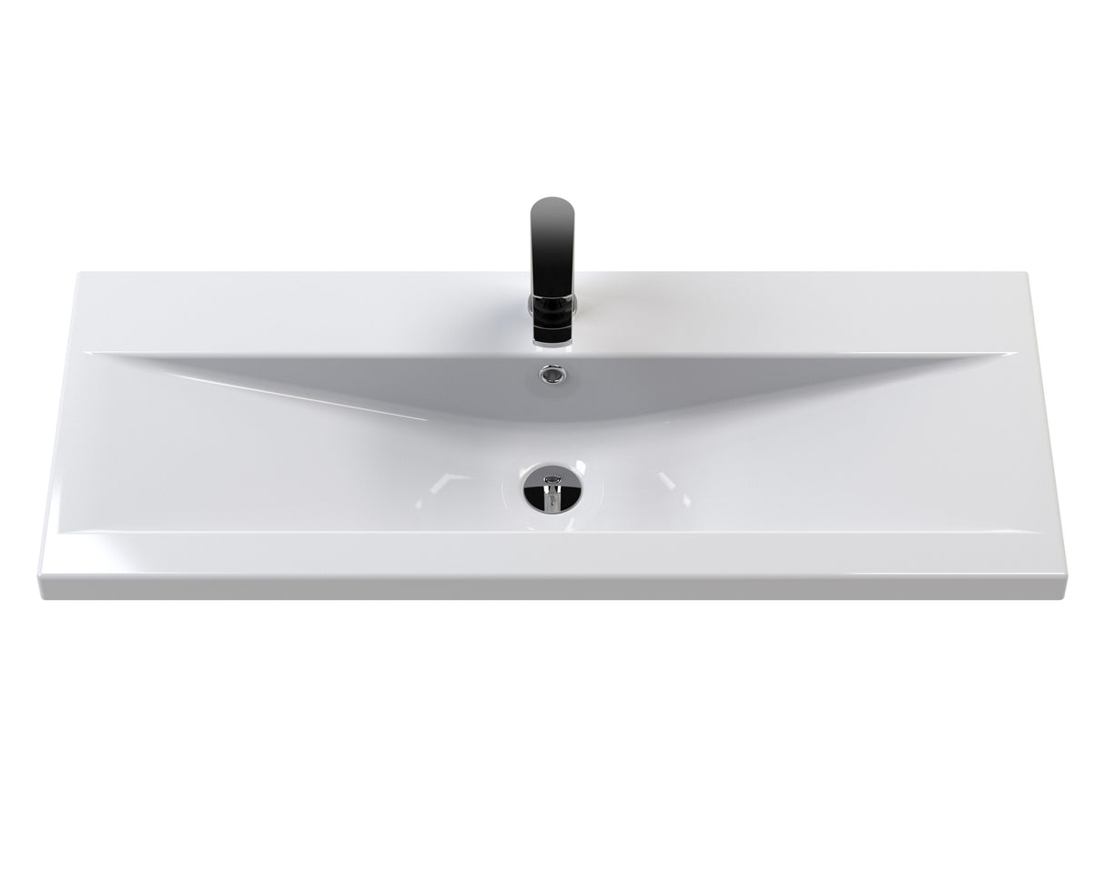 1 Tap Hole 1000mm Mid-Edge Ceramic Basin