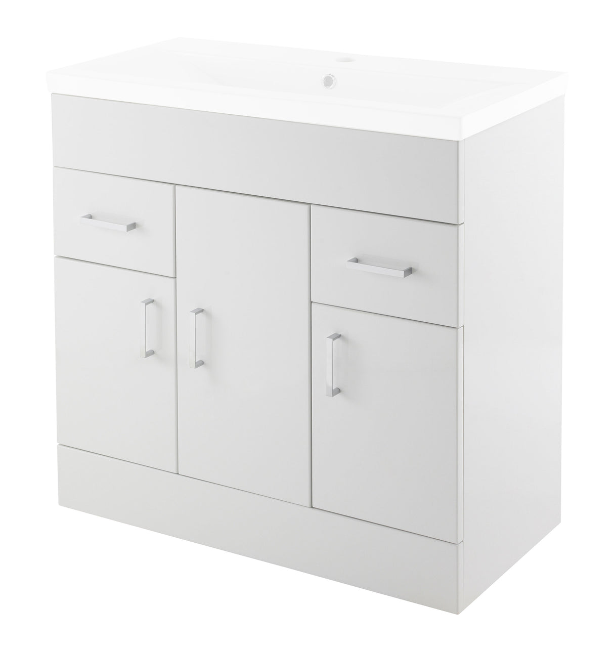 Modern Splash Eden 800mm White Floor Standing Vanity Unit