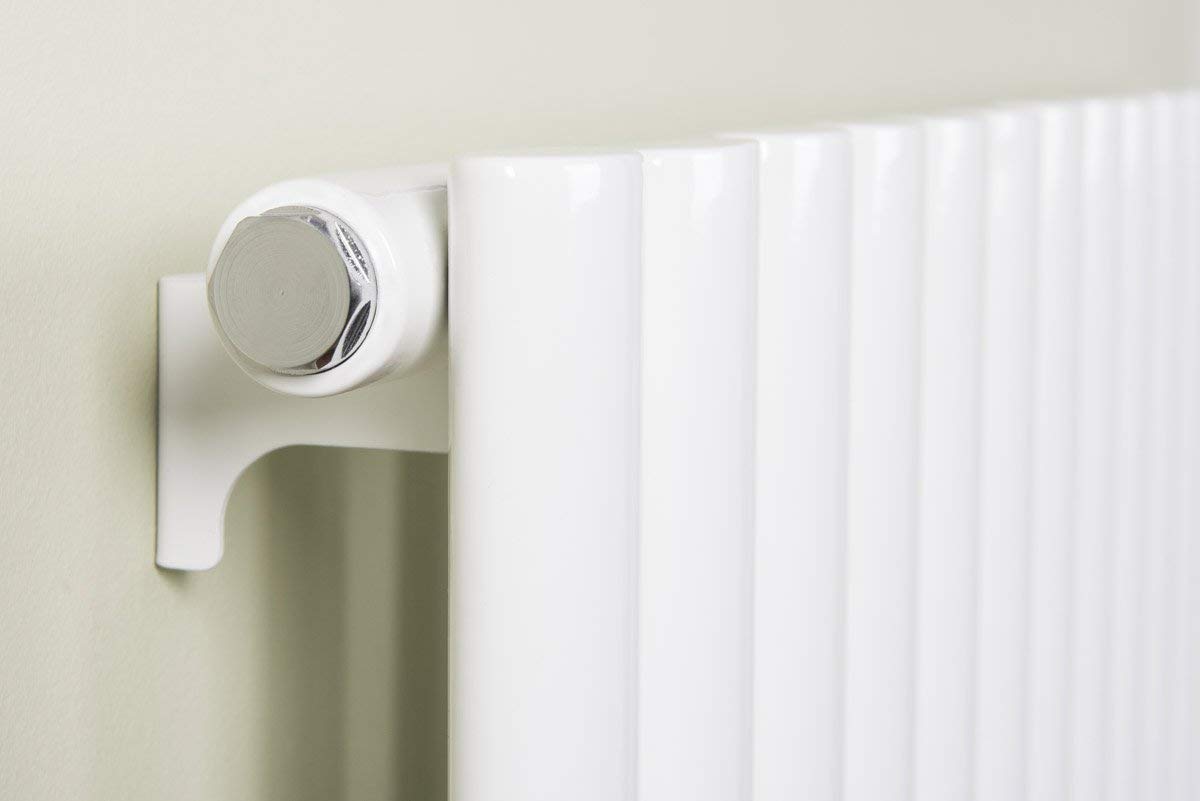 Modern Splash Oval Column White Radiator Details