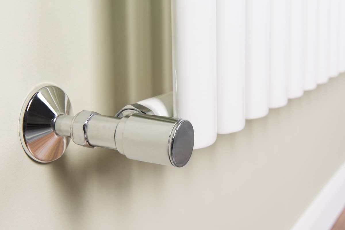 Modern Splash Oval Column White Radiator Details