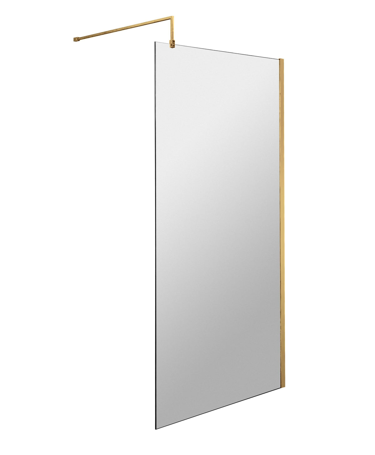 Modern Splash 800mm Brushed Brass Wetroom Panel