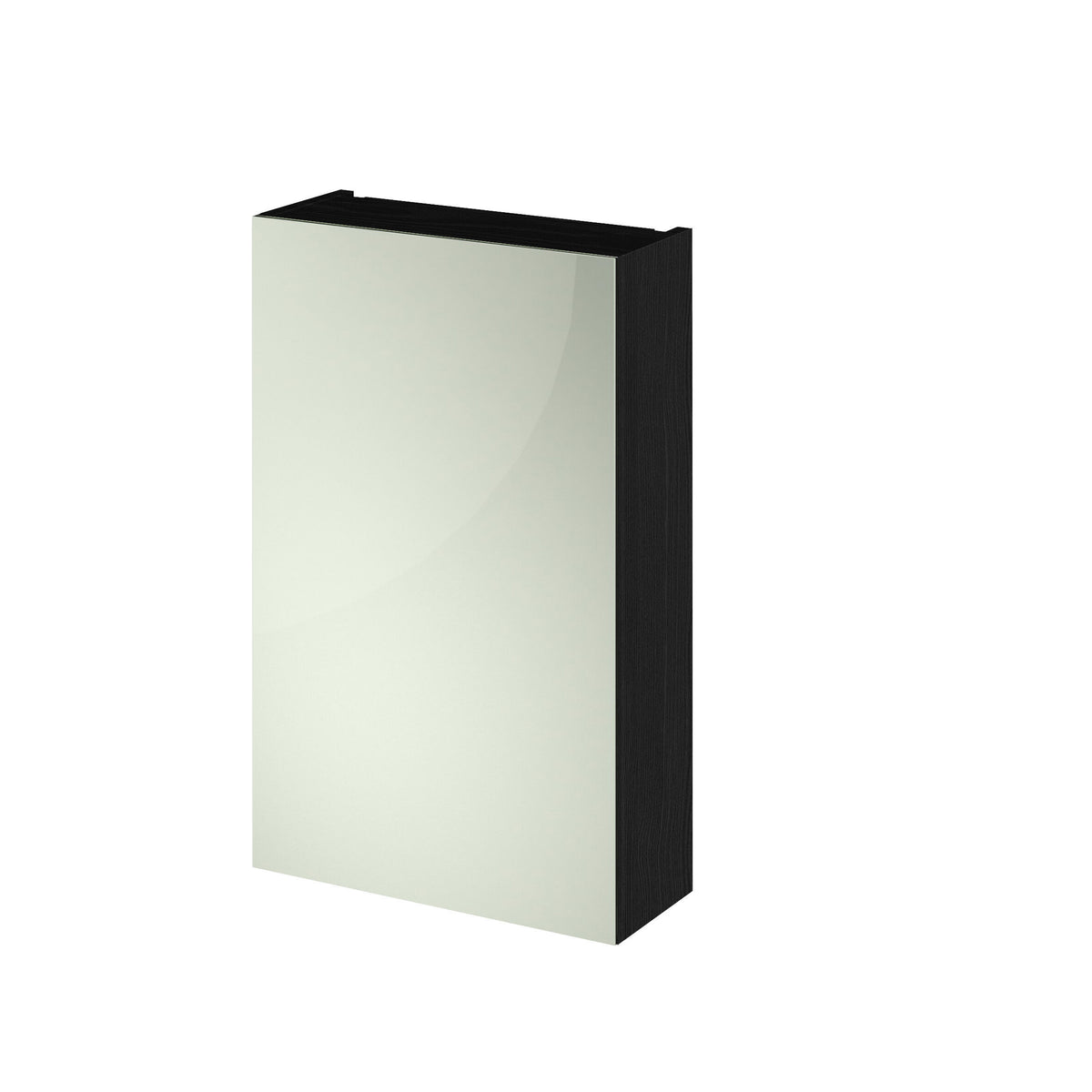 Modern Splash 450 x 715mm Fitted Wall Hung Charcoal Black Mirror Cabinet