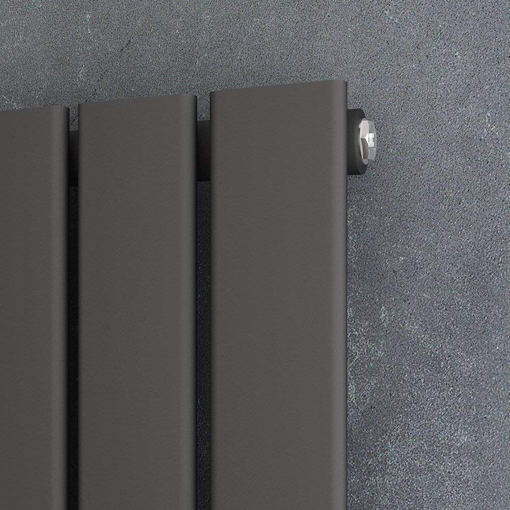 Modern Splash Flat Panel Anthracite Radiator Details