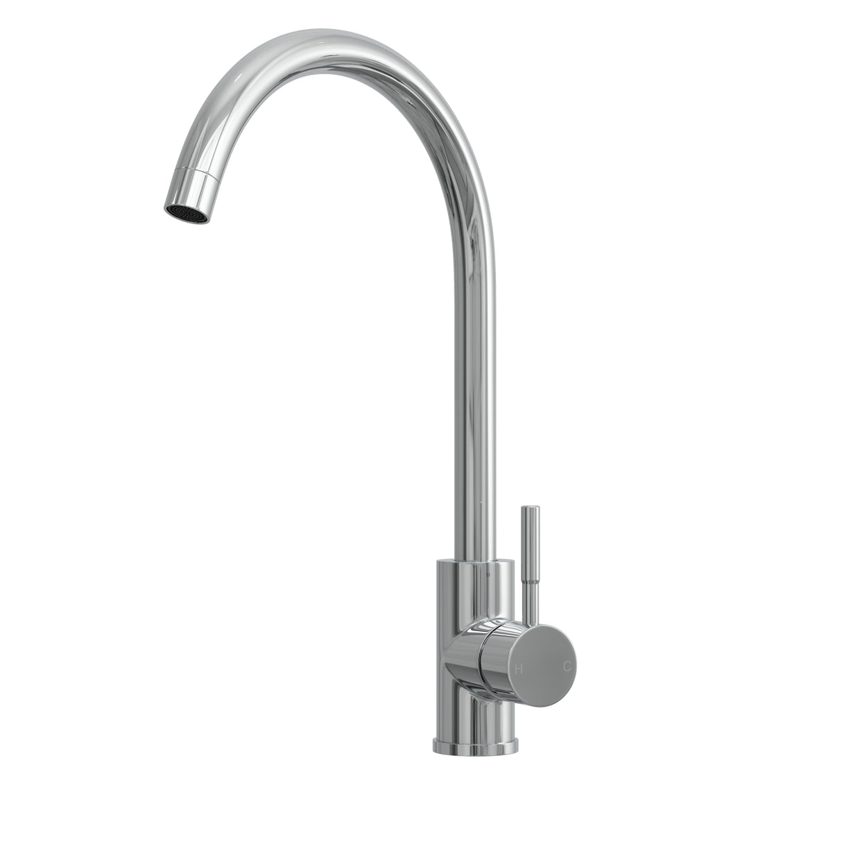 Top Fix Chrome Swan Kitchen Tap