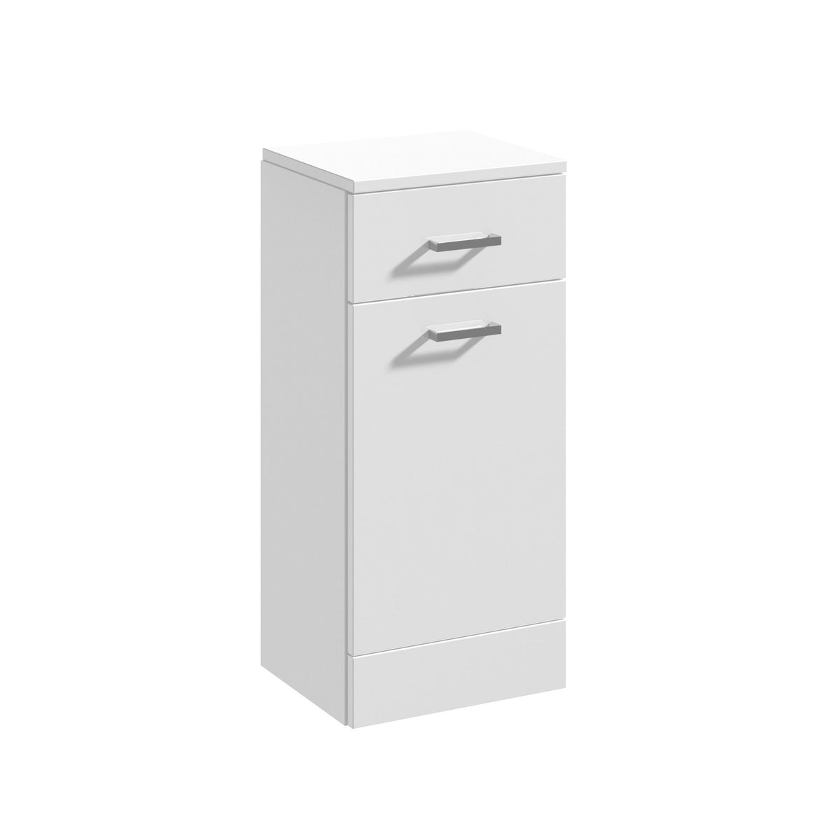Modern Splash 350mm Drawer Gloss White Floor Standing Cabinet