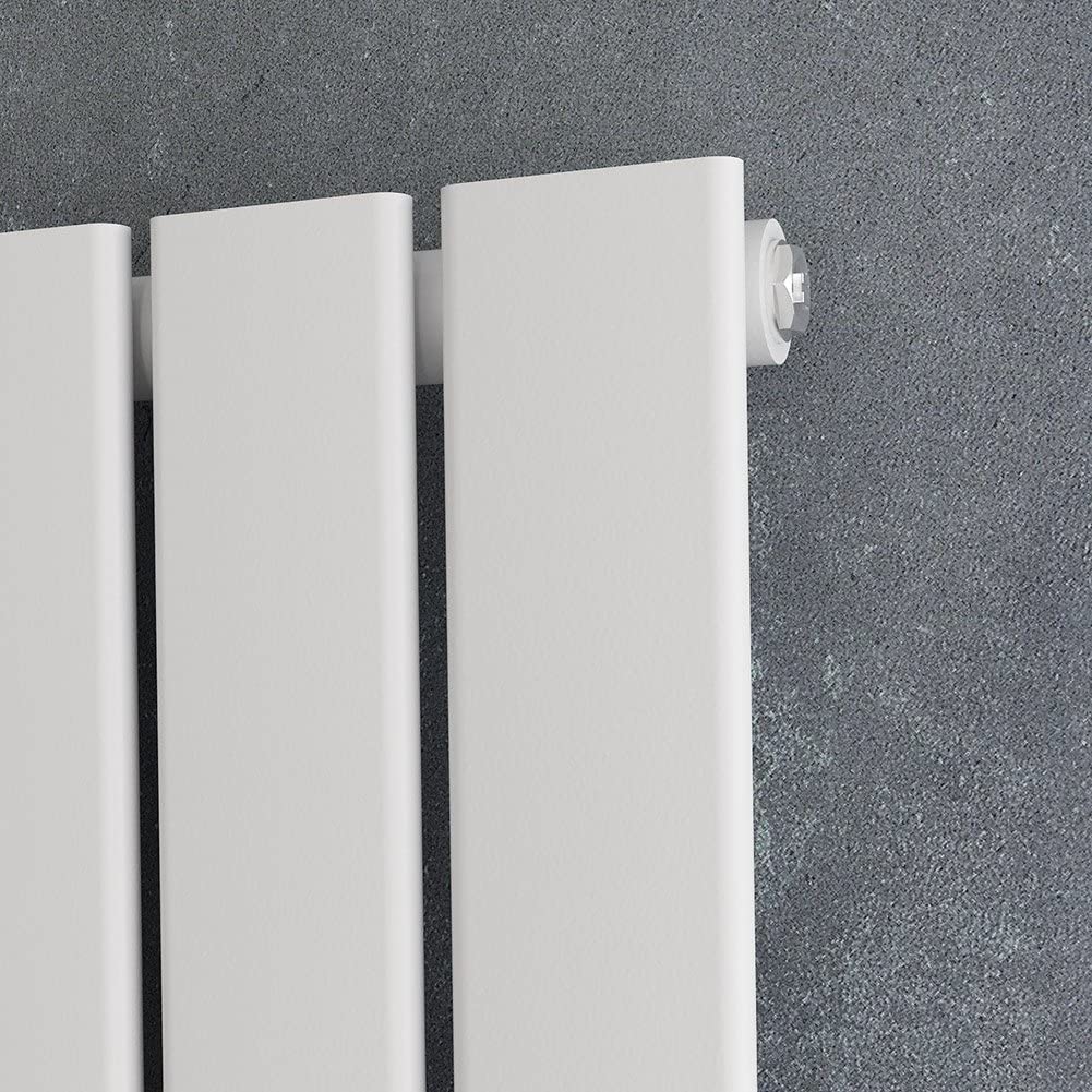Modern Splash Flat Panel White Radiator Details