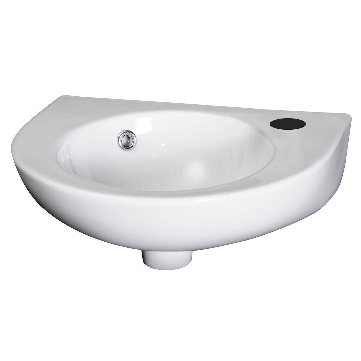 Modern Splash Ramsay 1 Tap Hole 450mm Wall Hung Ceramic Basin