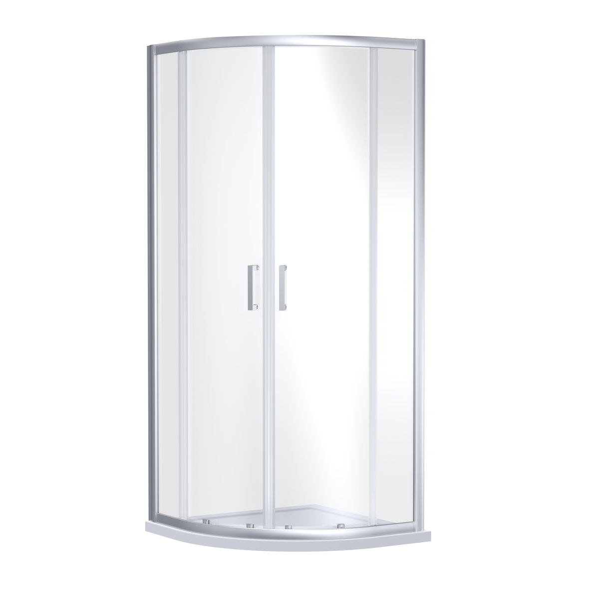 Modern Splash 1000mm Chrome Quadrant Shower Enclosure