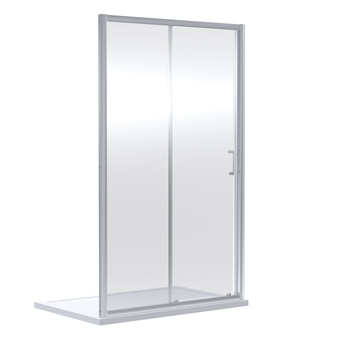 Modern Splash 1500mm Chrome Sliding Shower Door