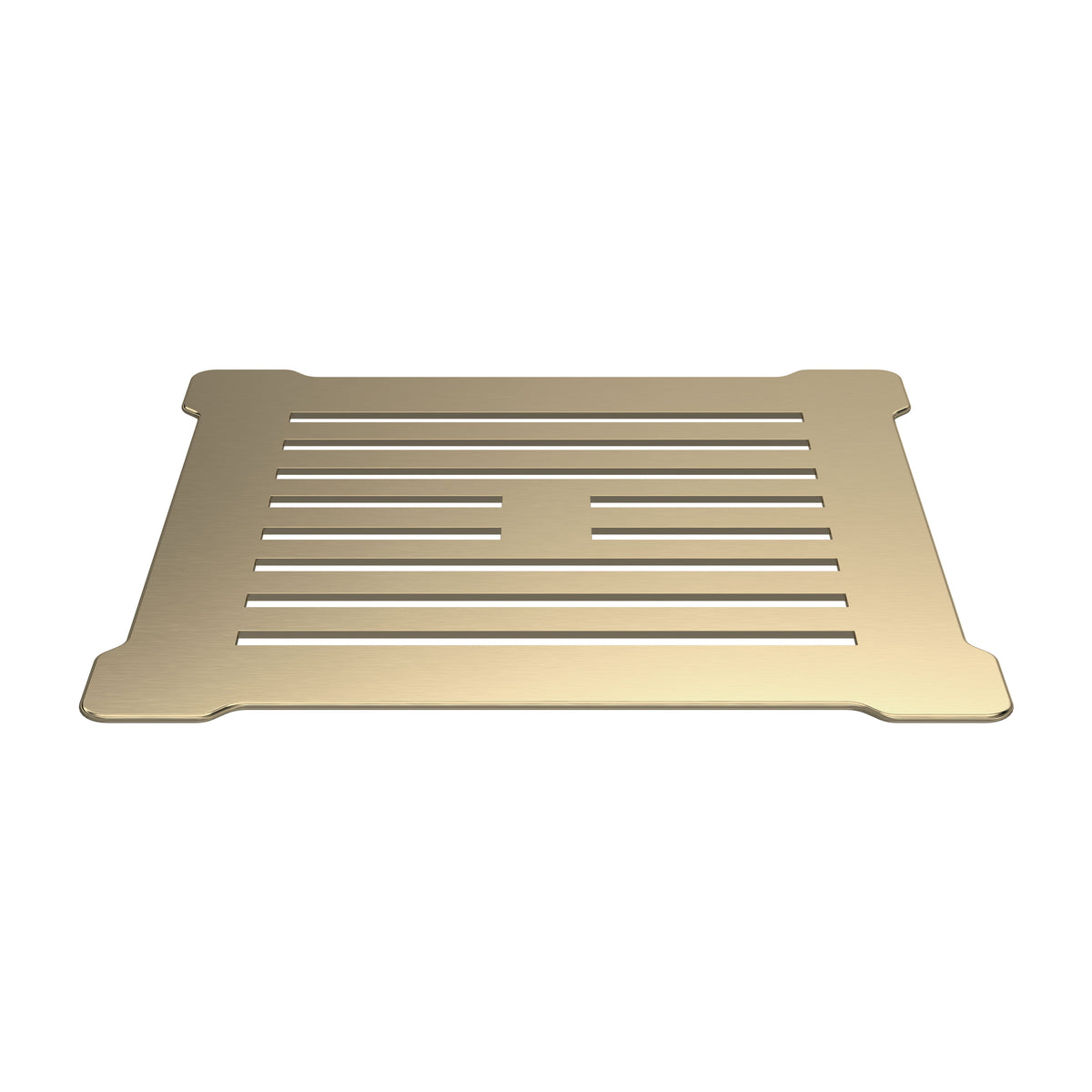 Brushed Brass 90mm Fast Flow Shower Tray Waste With Grid