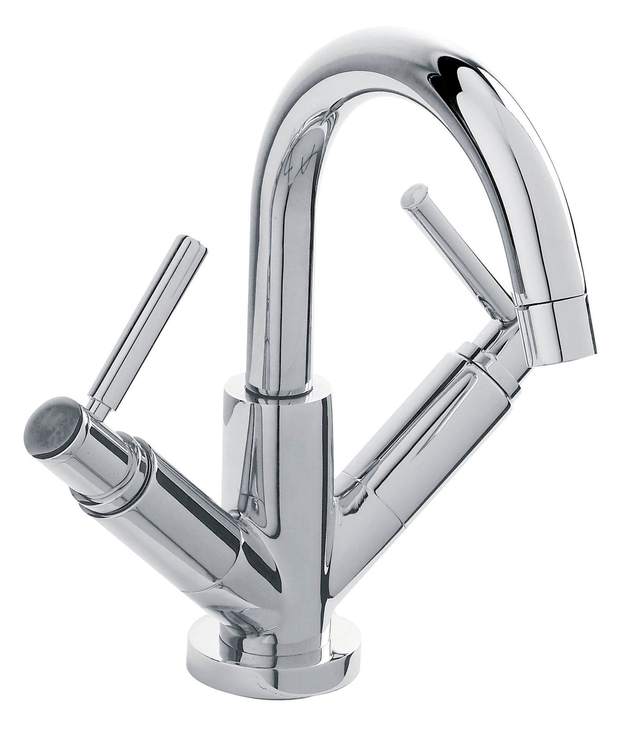 Hudson Reed Chrome Tec lever Mono Basin Mixer With Waste