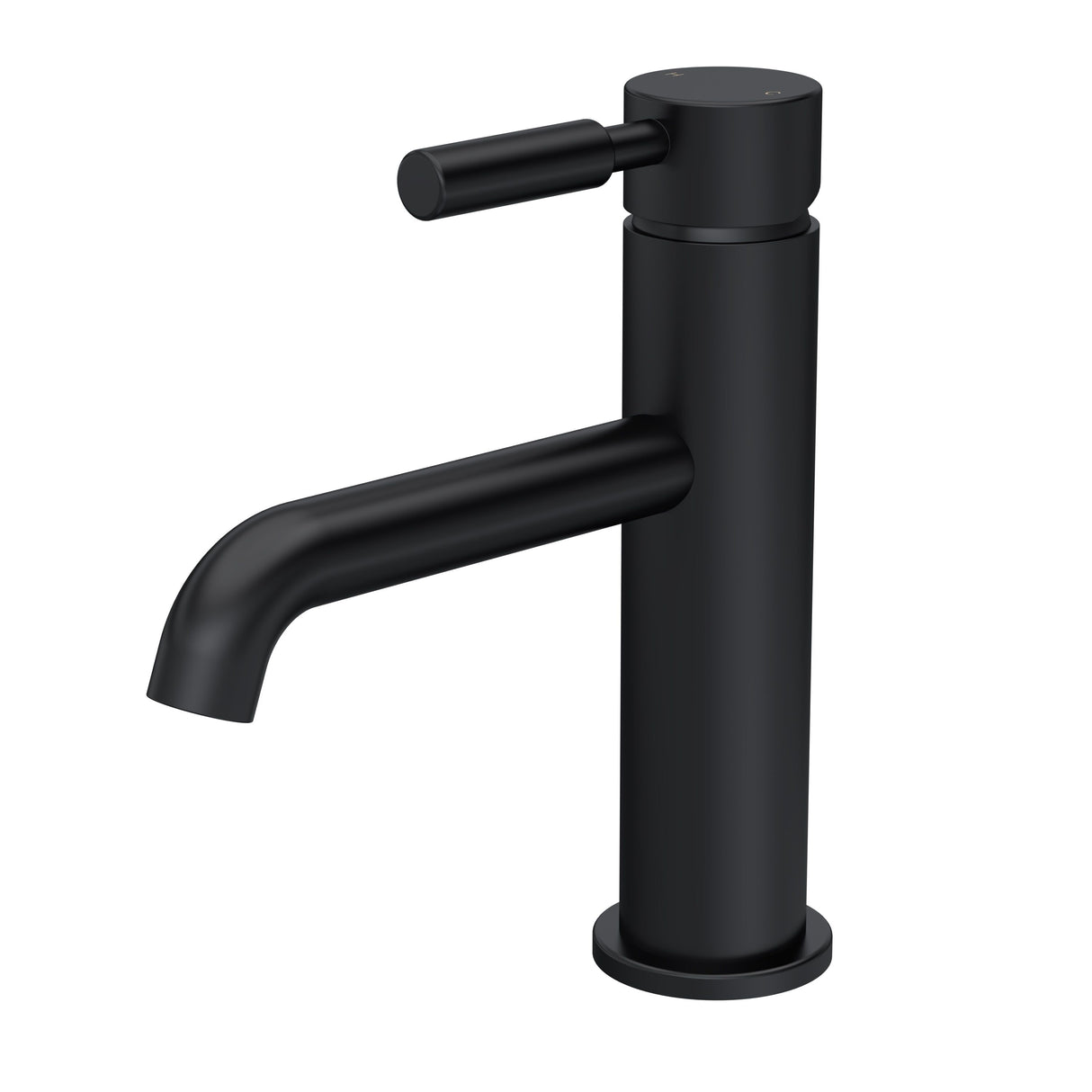 Hudson Reed Matt Black Tec Lever Mono Basin Mixer With Waste