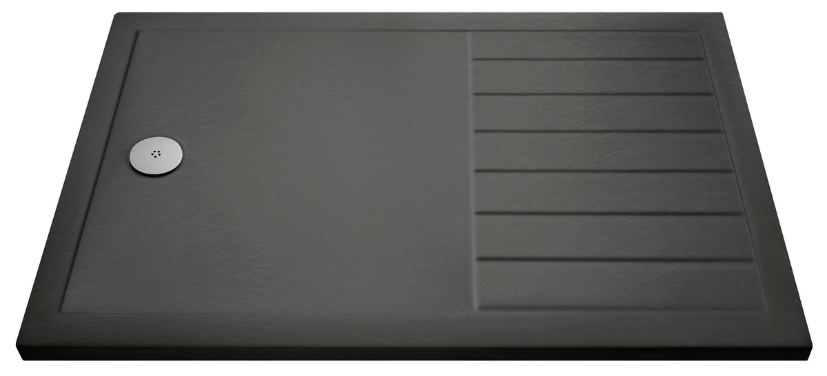 1700 x 700mm Slate Grey Slimline Rectangular Shower Tray