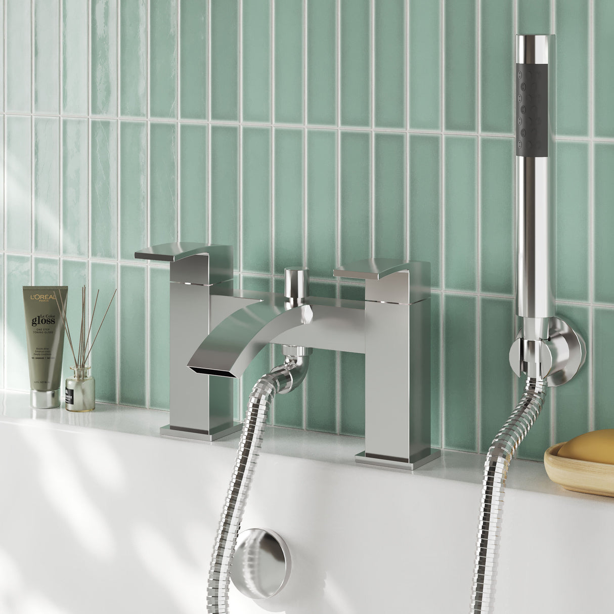 Modern Splash Vibe Chrome Bath Shower Mixer