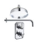 Modern Splash Chrome Traditional Concealed Thermostatic Shower Set