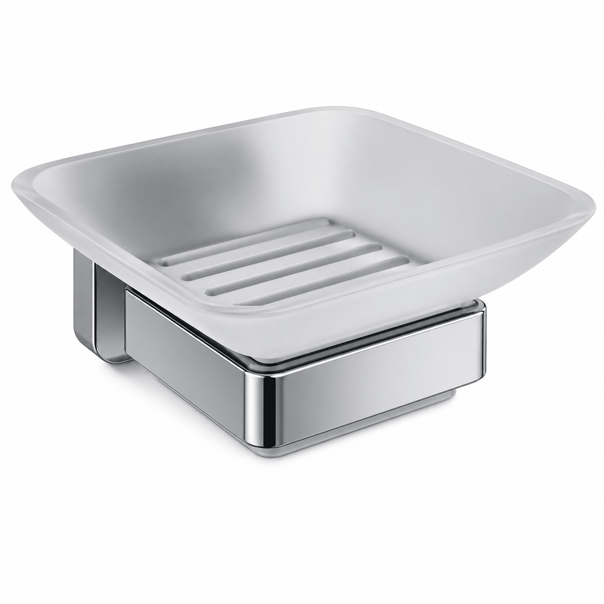 Trisen Chrome Soap Holder With Glass Dish