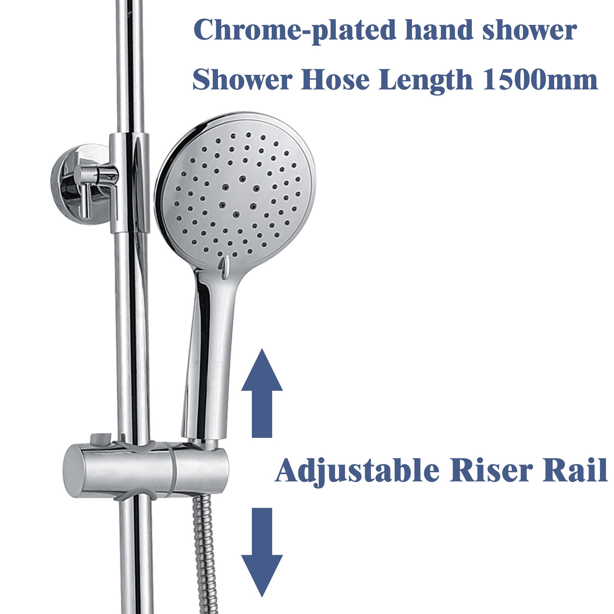 Modern Splash Chrome Thermostatic Shower Mixer-H-09B