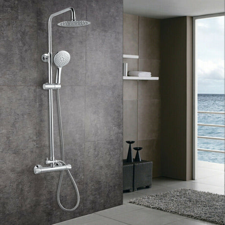 Modern Splash Chrome Thermostatic Shower Mixer