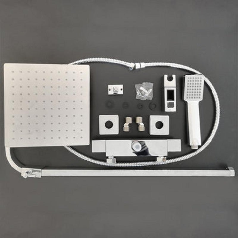 Modern Splash Chrome Thermostatic Shower Set