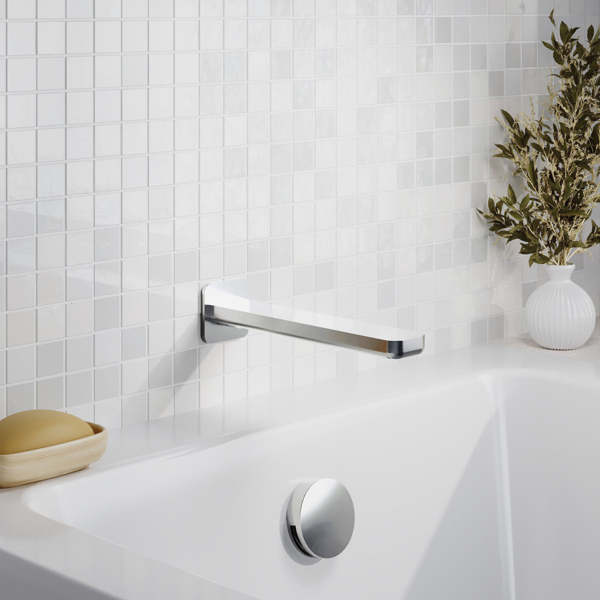 Modern Splash Chrome Bath Spout